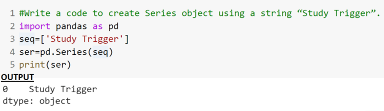 Python Series Practice Questions with Solutions (Part-I Series Creation ...