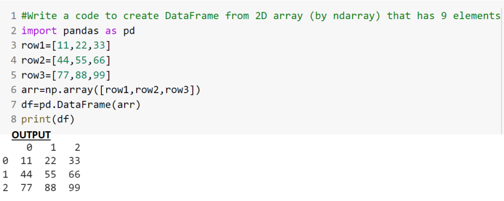 DataFrame Practice Questions with Solutions (Part-I DataFrame Creation ...