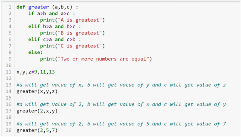 Arguments in Python Function - Study Trigger