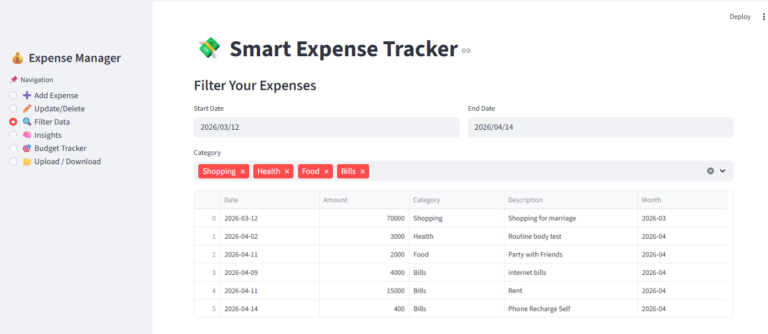 Build a Smart Expense Manager in Python (Streamlit Project) - Study Trigger