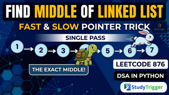 Find Middle of Linked List in Python (Step-by-Step) | Fast & Slow ...